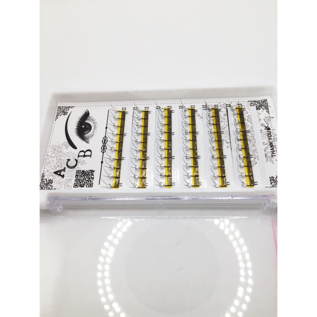 Mi khay độ cong C đính đá 0.15 12mm__dụng cụ nối mi_THÚY HÀ