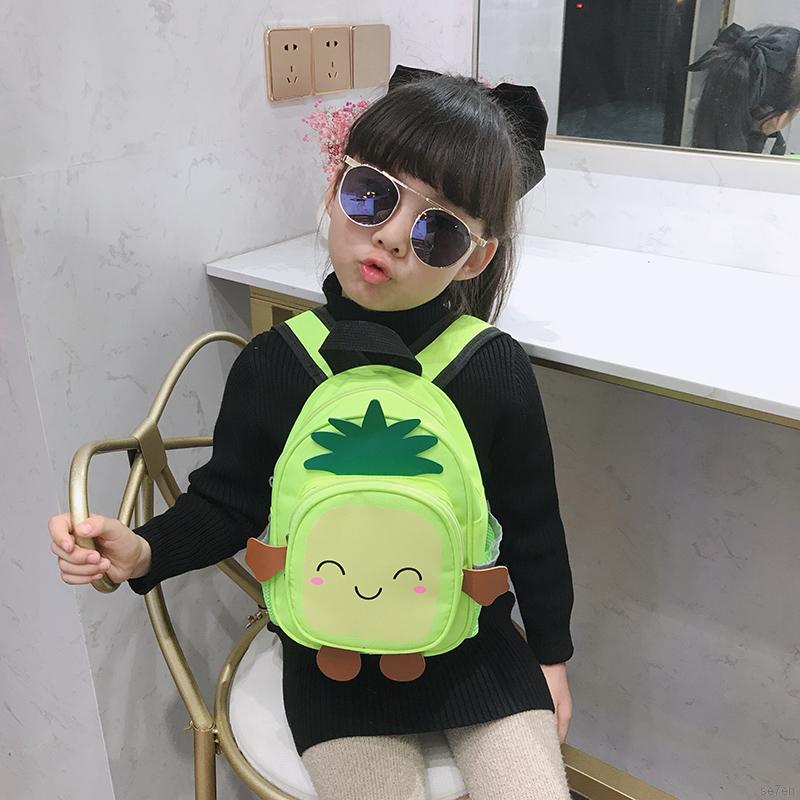 Se7en Children Preschool Backpacks Cartoon Fruit Model Kids School Travel Lunch Bags For 1-4Y
