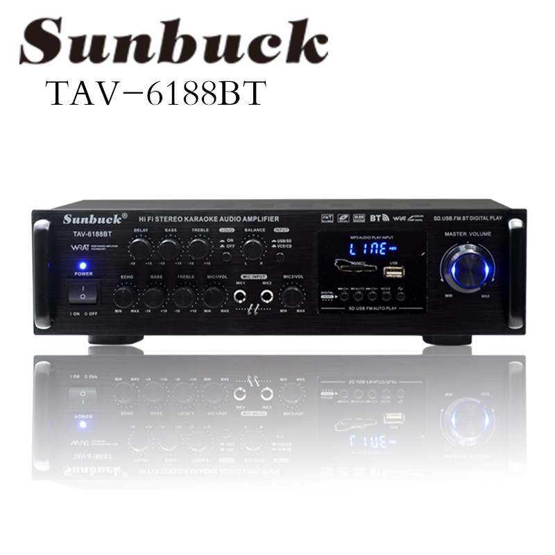 Âm Ly 12V 220V Bluetooth SUNBUCK Hát Karaoke Gia Đình,trên ô tô  cao cấp, chức năng đa dạng Bảo hành chính hãng