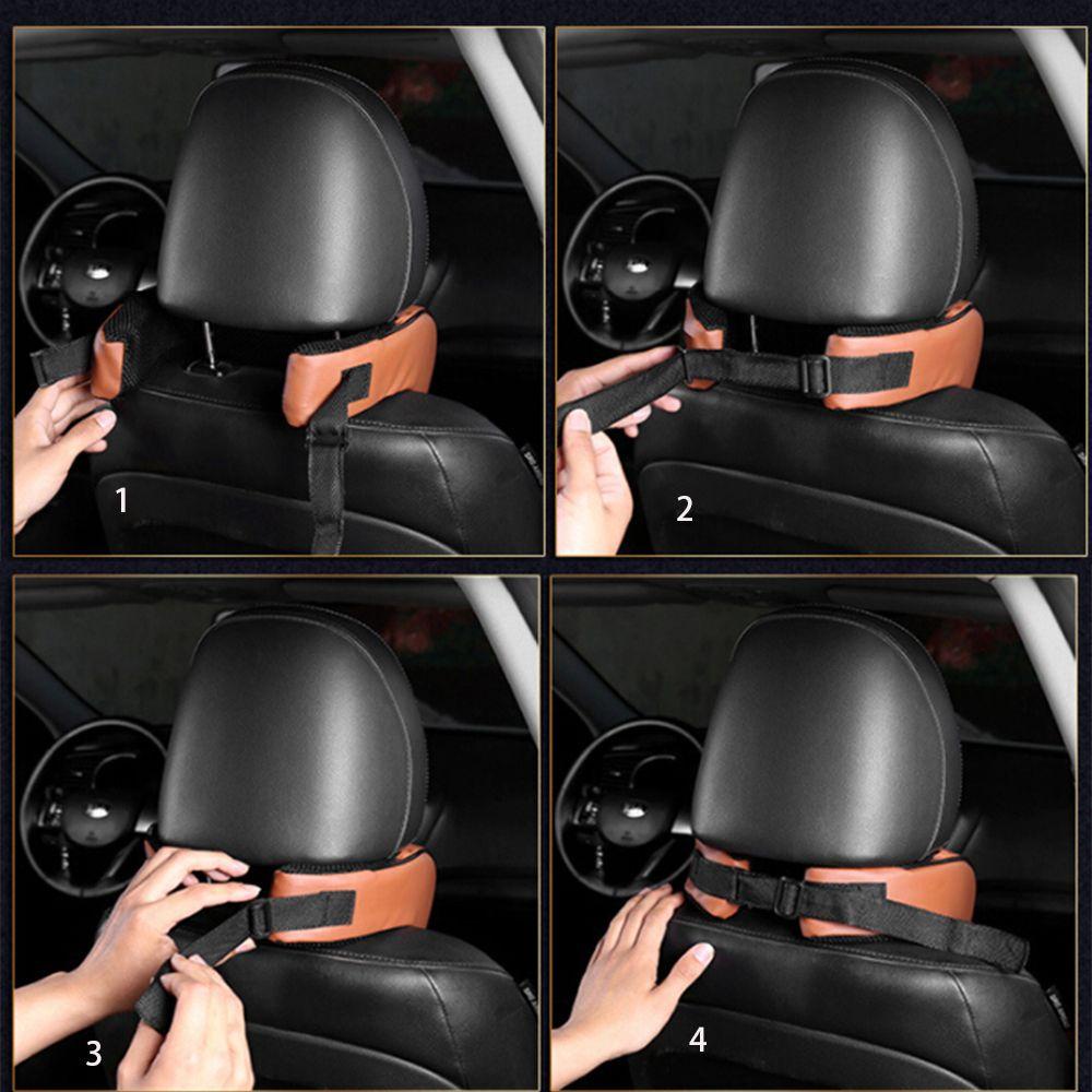 Gối Kê Cổ Bằng Da PU Mềm Mại Cho Xe Hơi