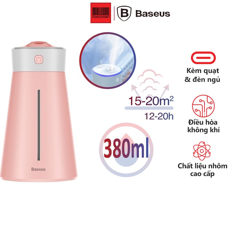 Máy phun sương, tạo ẩm, lọc không khí Baseus Slim Waist humidifier (380ml, USB 5V, Ultrasonic Air Diffuser/ Humidifier