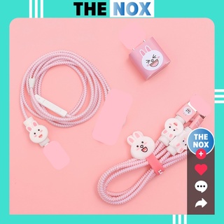Bộ Dây Quấn Bảo Vệ Cáp Sạc - Bảo Vệ Tai Nghe - Kẹp Thú Bảo Vệ Đầu Sạc (Không Kèm Cốc - Cáp - Tai Nghe) [TheNox]
