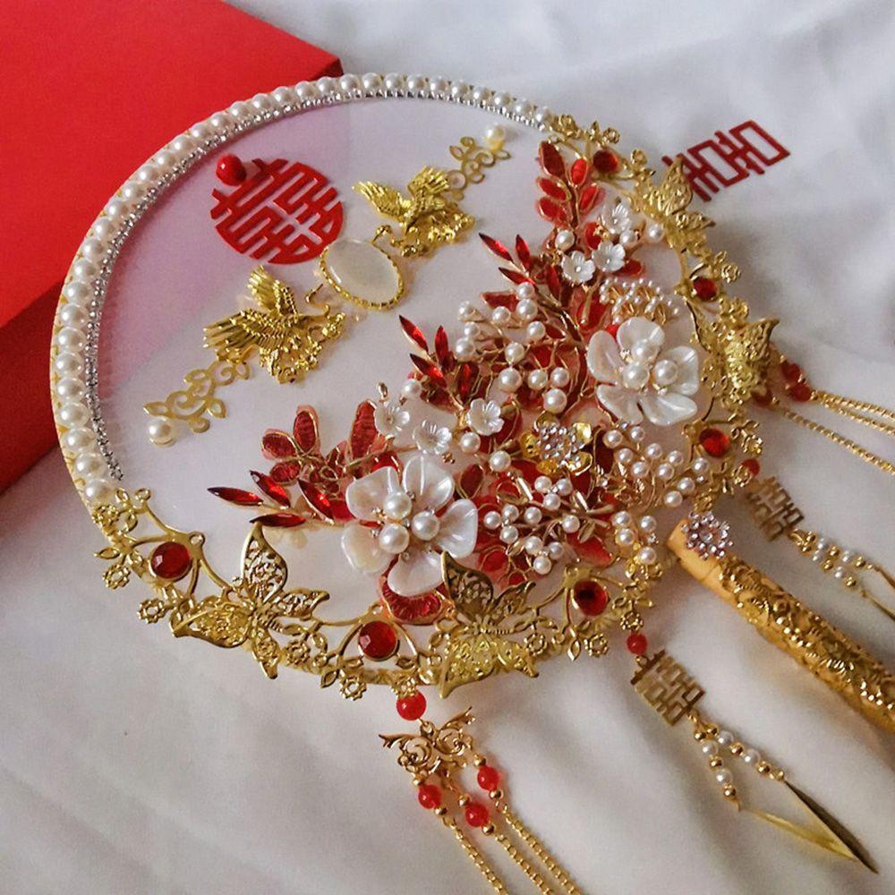 Quạt Tròn Phong Cách Trung Hoa Cổ Điển Dùng Làm Đạo Cụ Chụp Ảnh