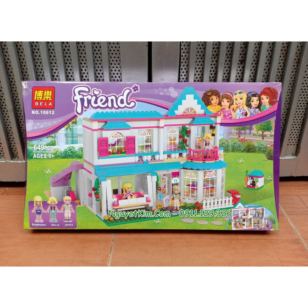 Lắp Ráp Xếp Hình Frends Ngôi Nhà Tình Bạn Của Stephanie 649 Khối LEPIN01014 BELA10612