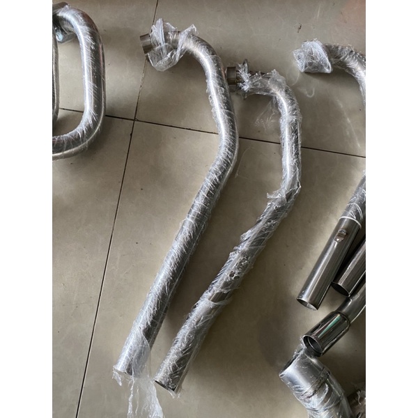 Cổ pô chuẩn inox 304 size 32mm cho Vario, Ex 135, Ex 150, Winner, Sonic , Satria , Raider Fi