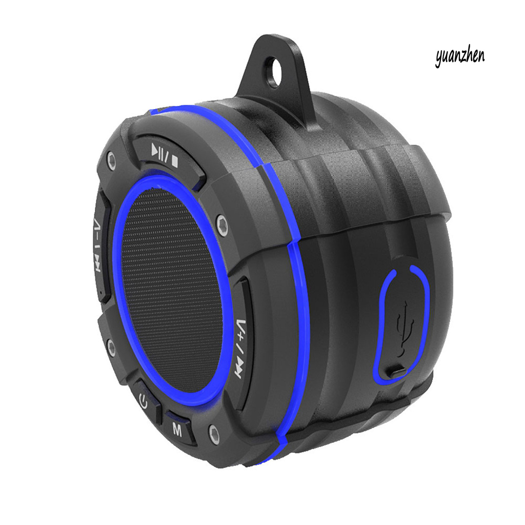 yuanzhen Portable Waterproof LED Bluetooth Subwoofer Wireless Speaker with Suction Cup