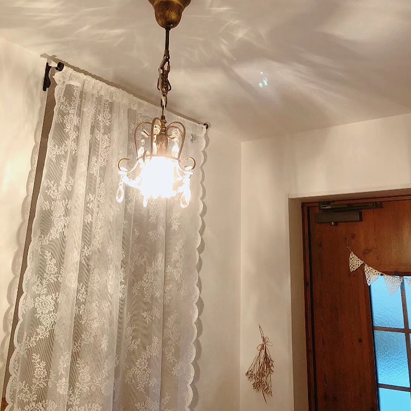 Rèm Cửa Trang Trí Nhà Phối Ren Phong Cách Đồng Quê