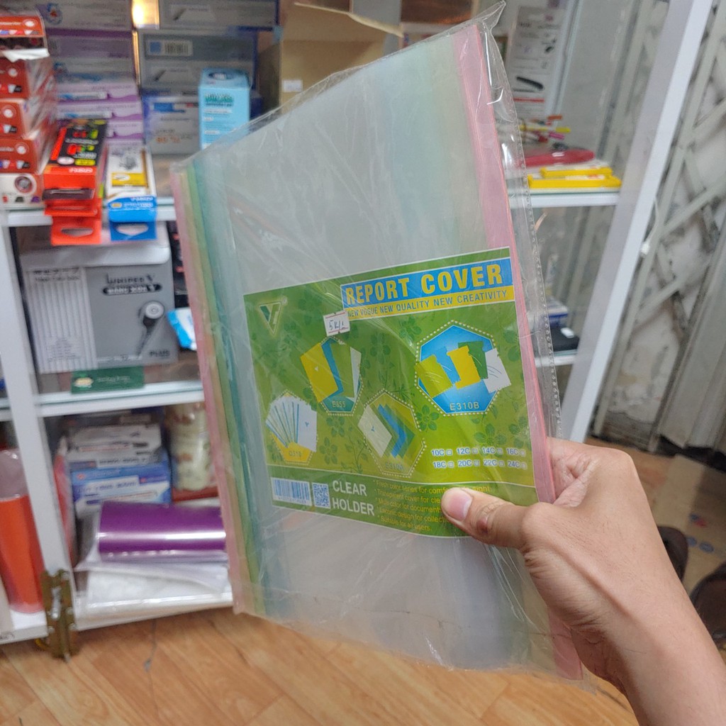 ✅  Bìa cây A4 - Bìa Nẹp Gáy - Slide Report Cover - Combo 10 cái