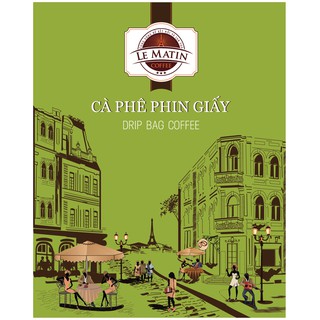 Cà phê Phin Giấy cao cấp Le Matin Coffee tỉ lệ vàng (Hộp 5 gói)