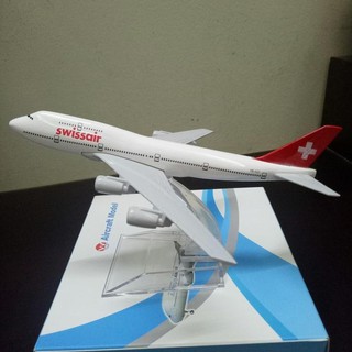 Mô hình máy bay tĩnh Swiss Air 16cm