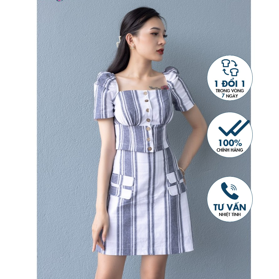 Áo cổ vuông trẻ trung Emspo SMM2619