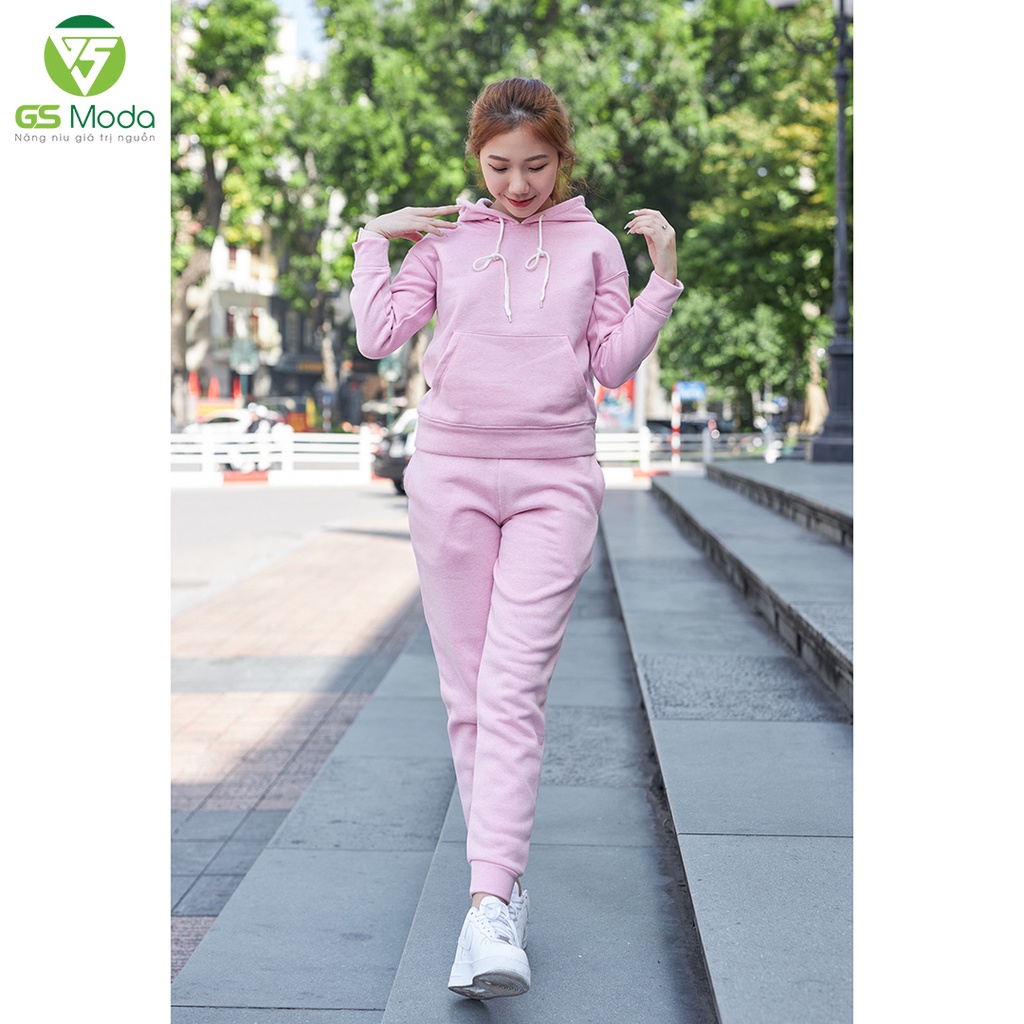 Bộ hoodie nỉ nữ GS Moda, áo hoodie phối quần jogger thời trang, 5 màu, đủ size  2110001L | BigBuy360 - bigbuy360.vn
