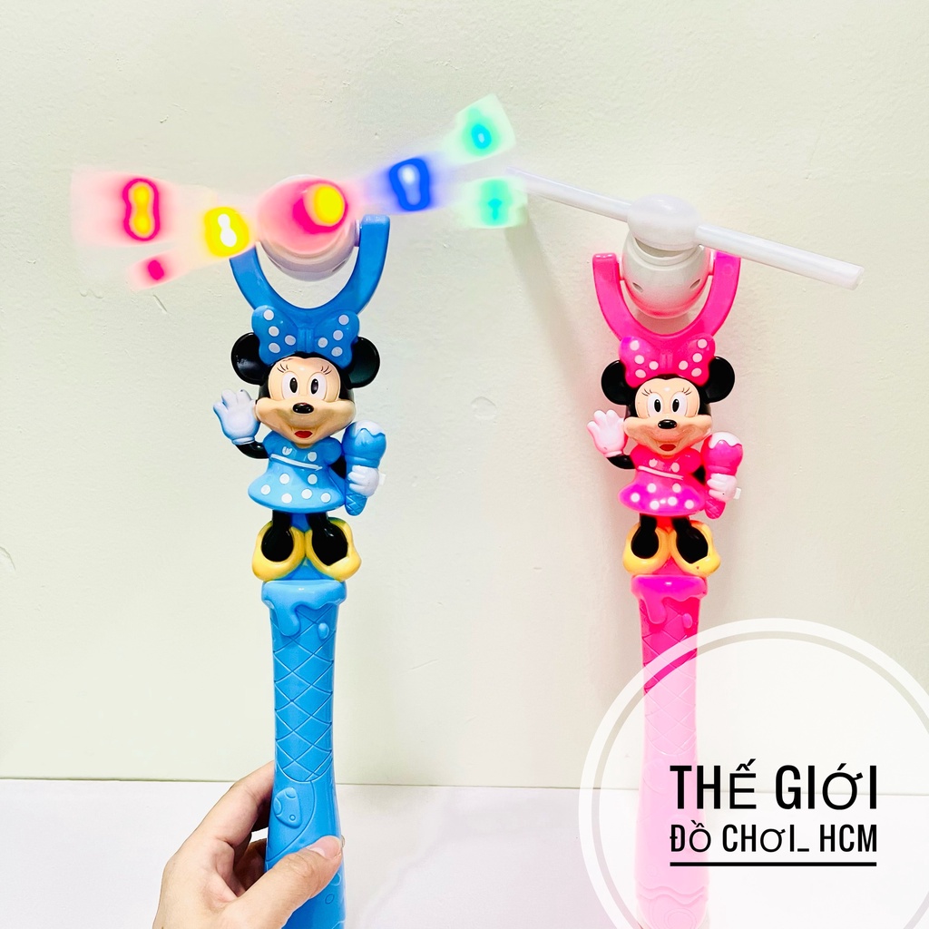 [HOT- HÀNG MỚI VỀ] Đồ chơi cây quay Mickey gậy flash có nhạc đèn phát sáng dành cho bé đi công viên đi biển