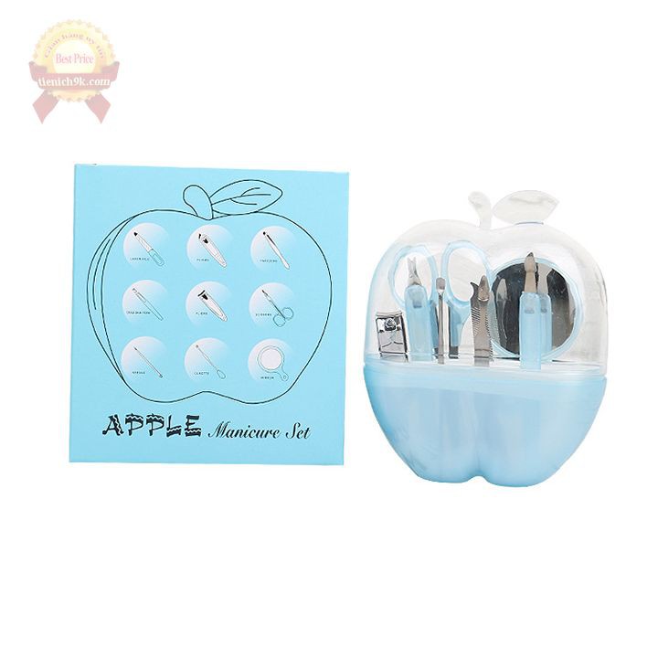 Bộ cắt móng tay chân 8 món đa năng hình quả táo mini nhỏ gọn bỏ túi