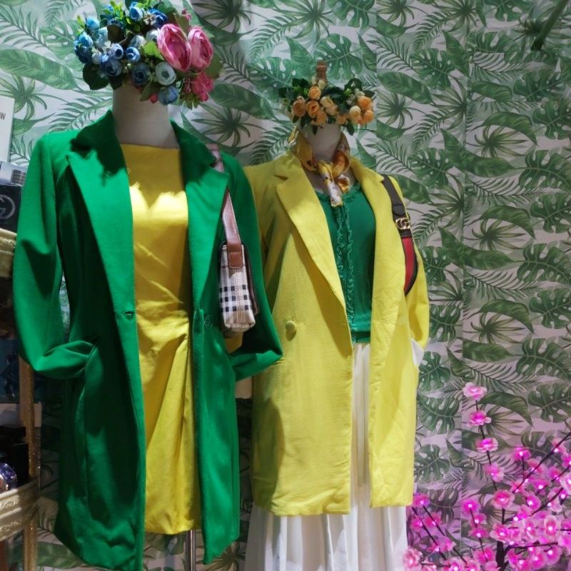 Vest blazer dài