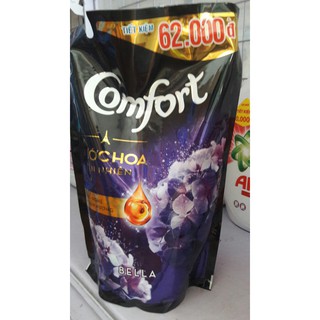 Combo 2 Túi Nước Xả Vải Comfort Hương Nước Hoa Thiên Nhiên Bella 1.5l