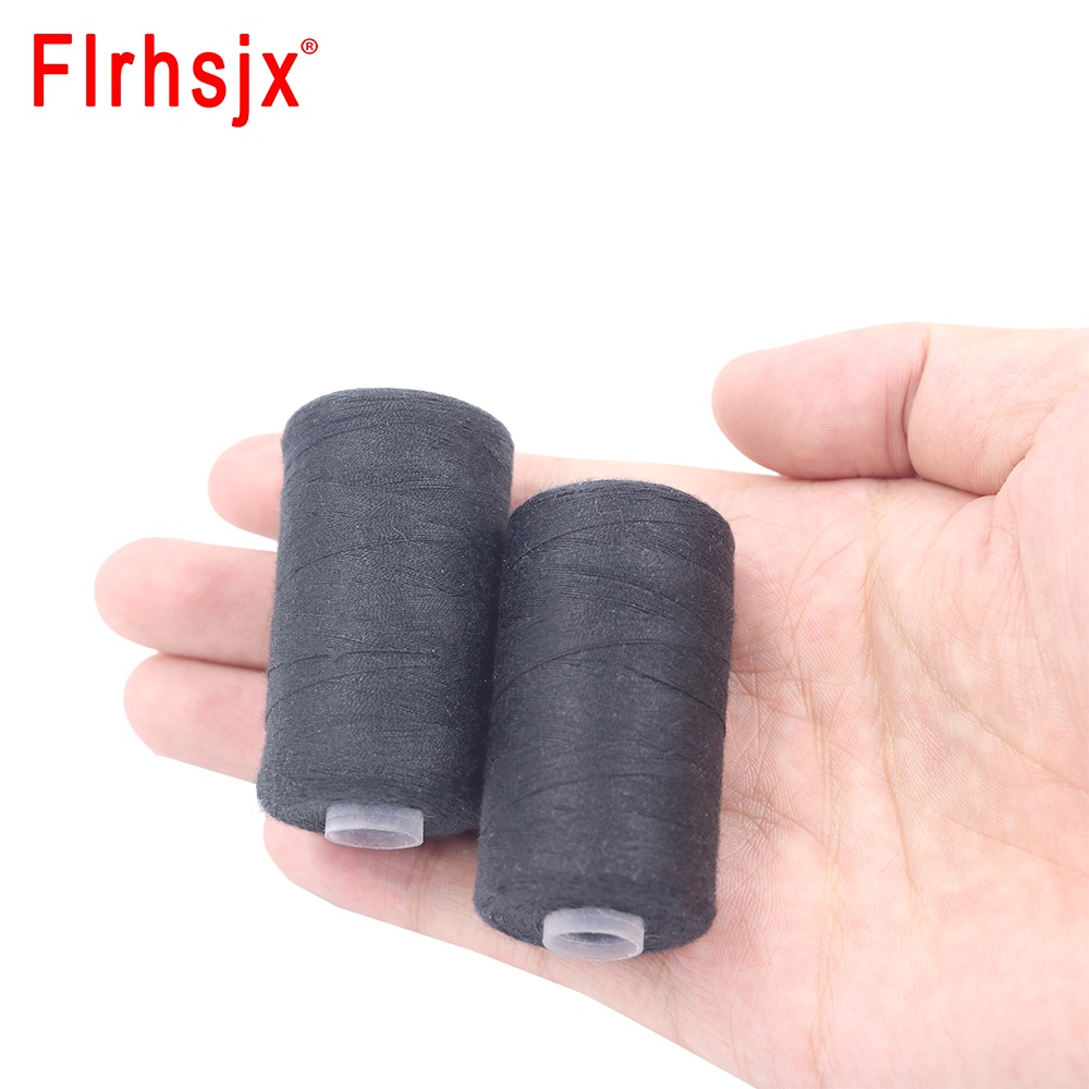 Cuộn Chỉ May 500-3000m Làm Từ Polyester Màu Trắng Đen&amp;amp;Máy May