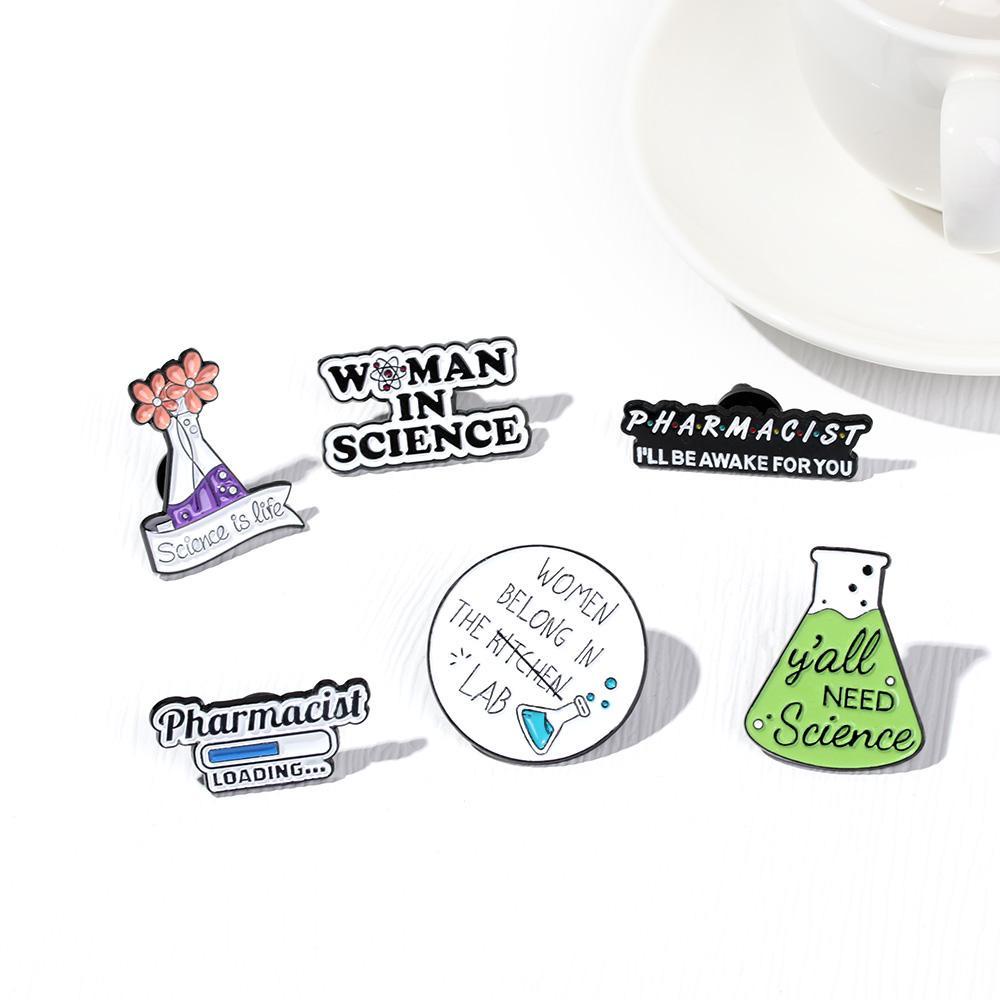 Huy Hiệu Cài Áo Hóa Học MIH|Ghim Cài Áo Hình Huy Hiệu