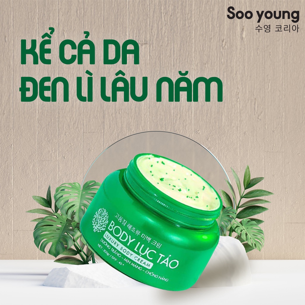KEM DƯỠNG TRẮNG DA BODY LỤC TẢO, Dưỡng trắng, dưỡng ẩm, kháng nắng SPF45++ | BigBuy360 - bigbuy360.vn