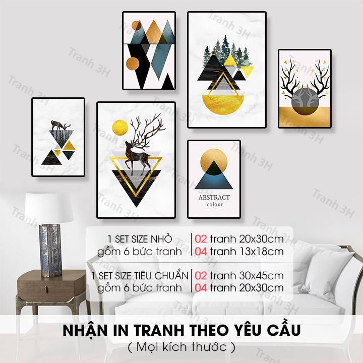 Tranh treo tường phòng khách, phòng ngủ. Tranh trang trí, decor nhà đẹp nhất 2021 | 3H