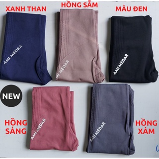 Hàng hịn giá sỉ - Quần tập gym, quần tập yoga nữ cạp cao 15cm Ami dáng legging nâng mông co giãn 4 chiều