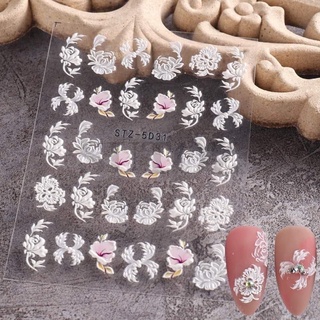 Sticker 5D nổi dán móng tay