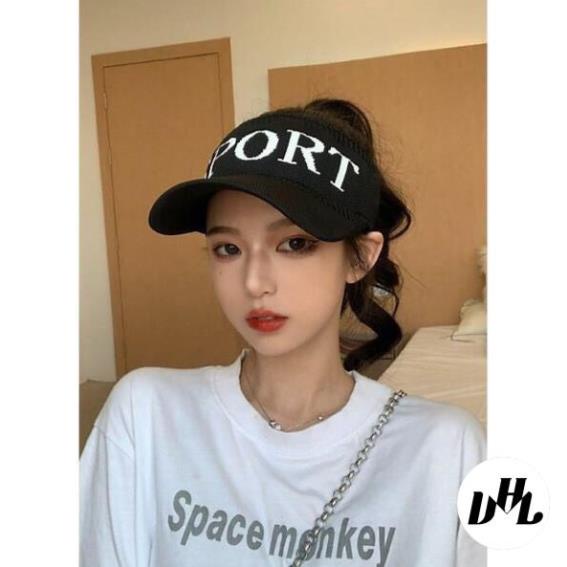 Mũ thể thao nửa đầu SPORT [ FREE SHIP ] nón kết nửa đầu thời trang dành cho nữ phong cách Hàn Quốc