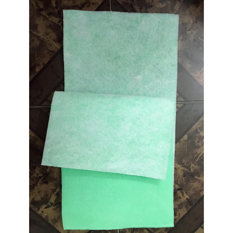 Bông Lọc Thô 2 lớp Xanh Trắng 30x120cm