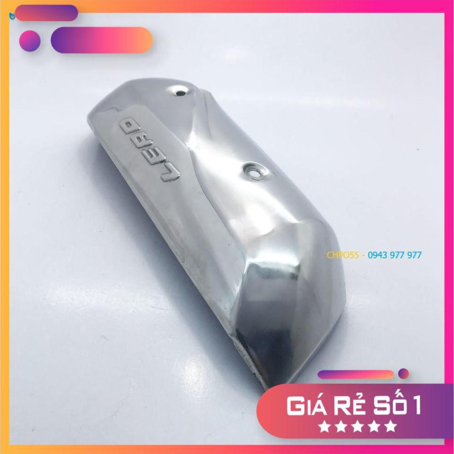 PHU KIEN TRANG TRI XE MAY GIA RE !!!!! ỐP CHE PÔ (INOX) LEAD 125 (2019)