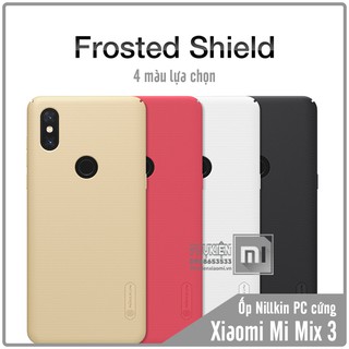 Ốp lưng Xiaomi Mi Mix 3 nhựa PC cứng Nillkin , Vân nhám , chống vân tay