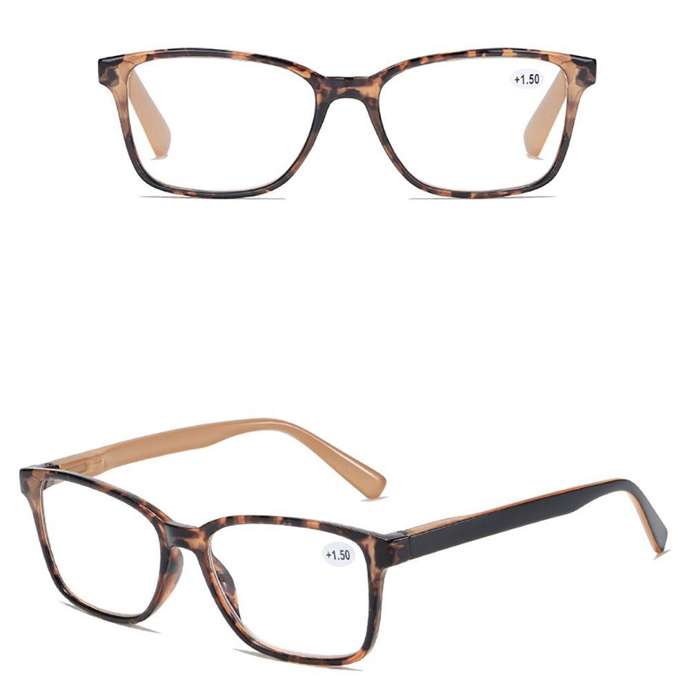 Kính Đọc Sách Chống Bức Xạ Bằng Nhựa Resin Chống Bức Xạ In Họa Tiết Da Báo Phong Cách Retro Cho Nam Và Nữ