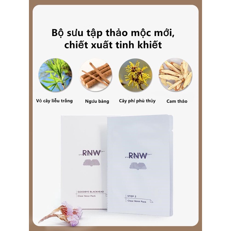 Miếng dán lột mụn đầu đen mũi RNW se khít lỗ chân lông hiệu quả