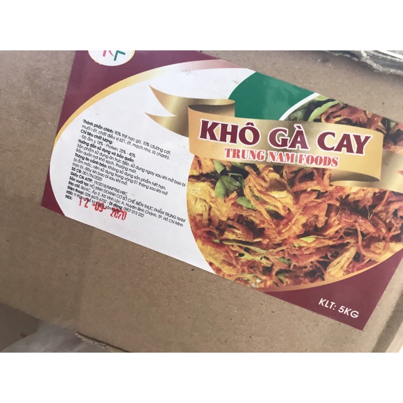 Khô gà lá chanh Trung Nam Foods (500g)