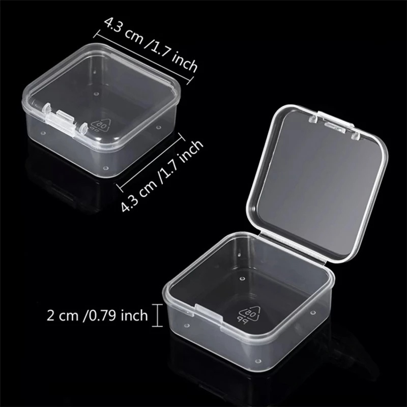 Set 6 Hộp Nhựa Vuông Trong Suốt Đựng Trang Sức
