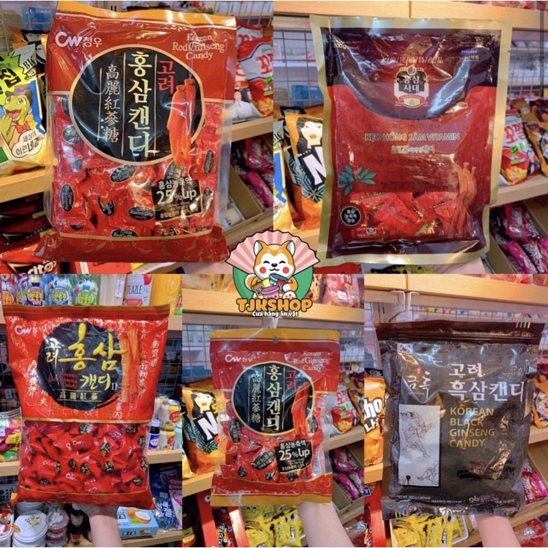KẸO SÂM HÀN QUỐC HỒNG SÂM RED GINSENG.