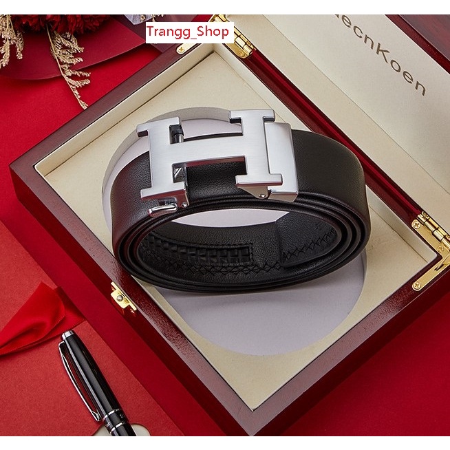 Thắt Lưng Nam Caecn Koen Da Bò Cao Cấp 2 Lớp