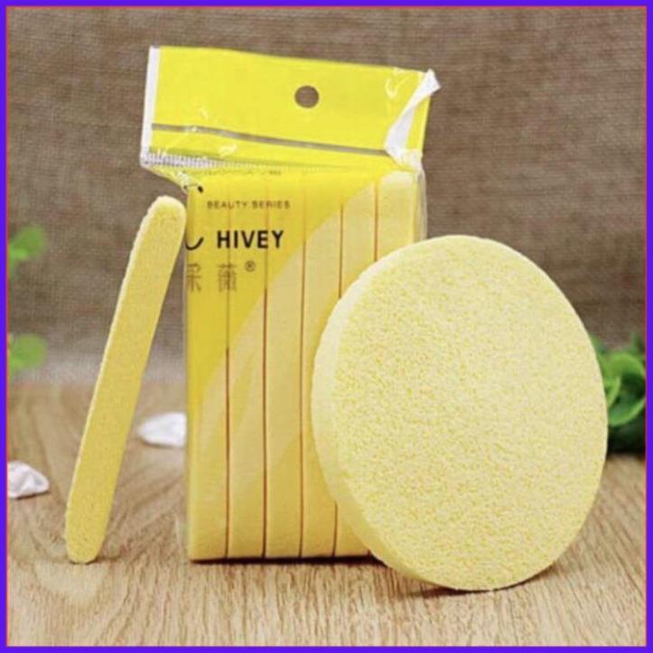 BÔNG MÚT RỬA MẶT NÉN BỌT BIỂN CHIVEY NHẬT BẢN !