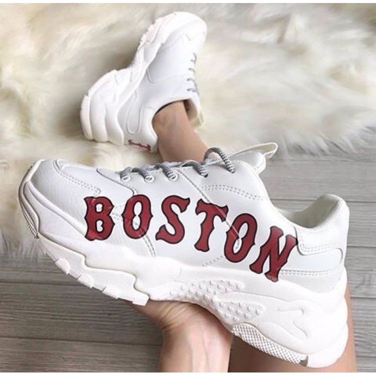 Giày Thể Thao MLB Ny Boston Hot trend nam nữ, Giày Sneaker đế độn tăng chiều cao dễ phối đồ