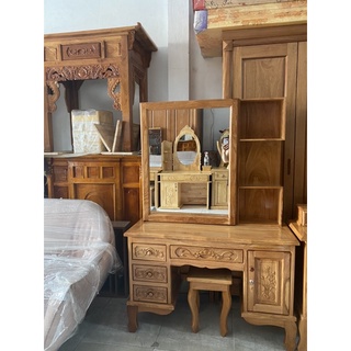 bàn trang điểm gỗ gỏ đỏ( đủ kích thước)