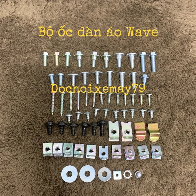 Bộ ốc dàn áo xe Wave nhỏ , Wave 110 , Wave TQ