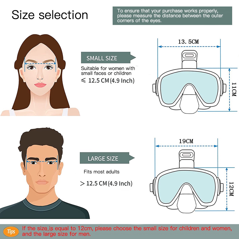 Mặt Nạ Lặn Silicone Lỏng Chống Sương Mù &amp; Nước