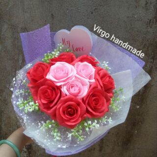 Bó hoa hồng cánh 10 bông
