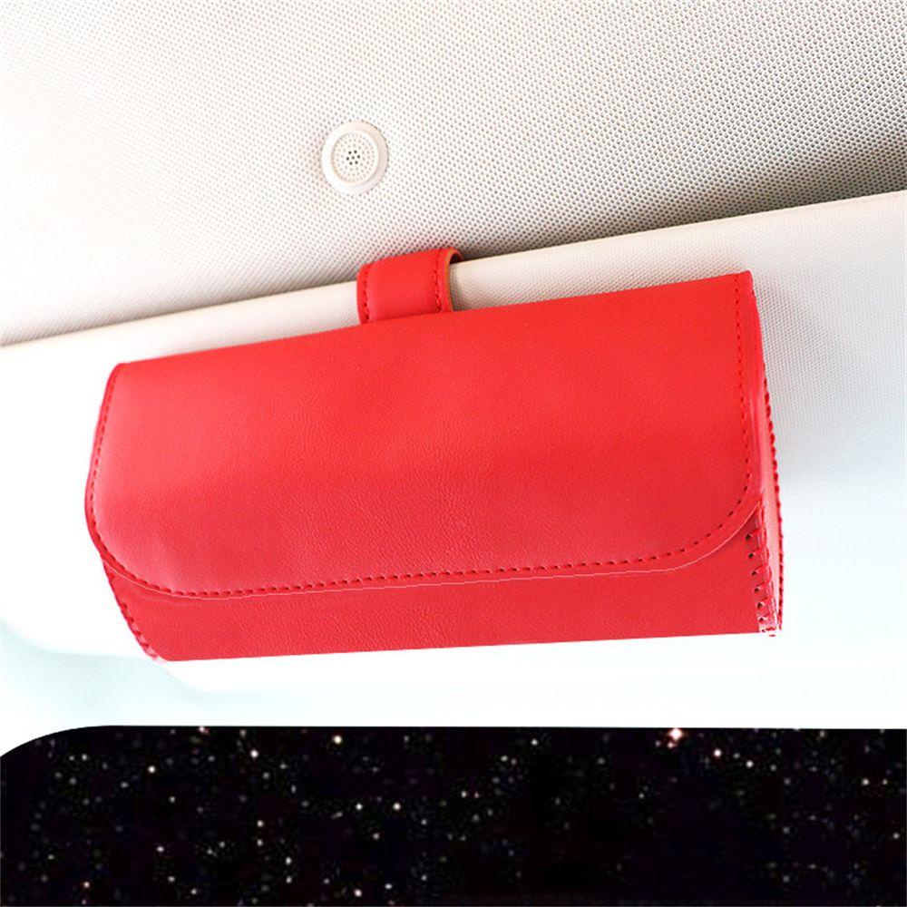 Hộp Đựng Mắt Kính Bằng Da PU Tiện Dụng Cho Xe Hơi