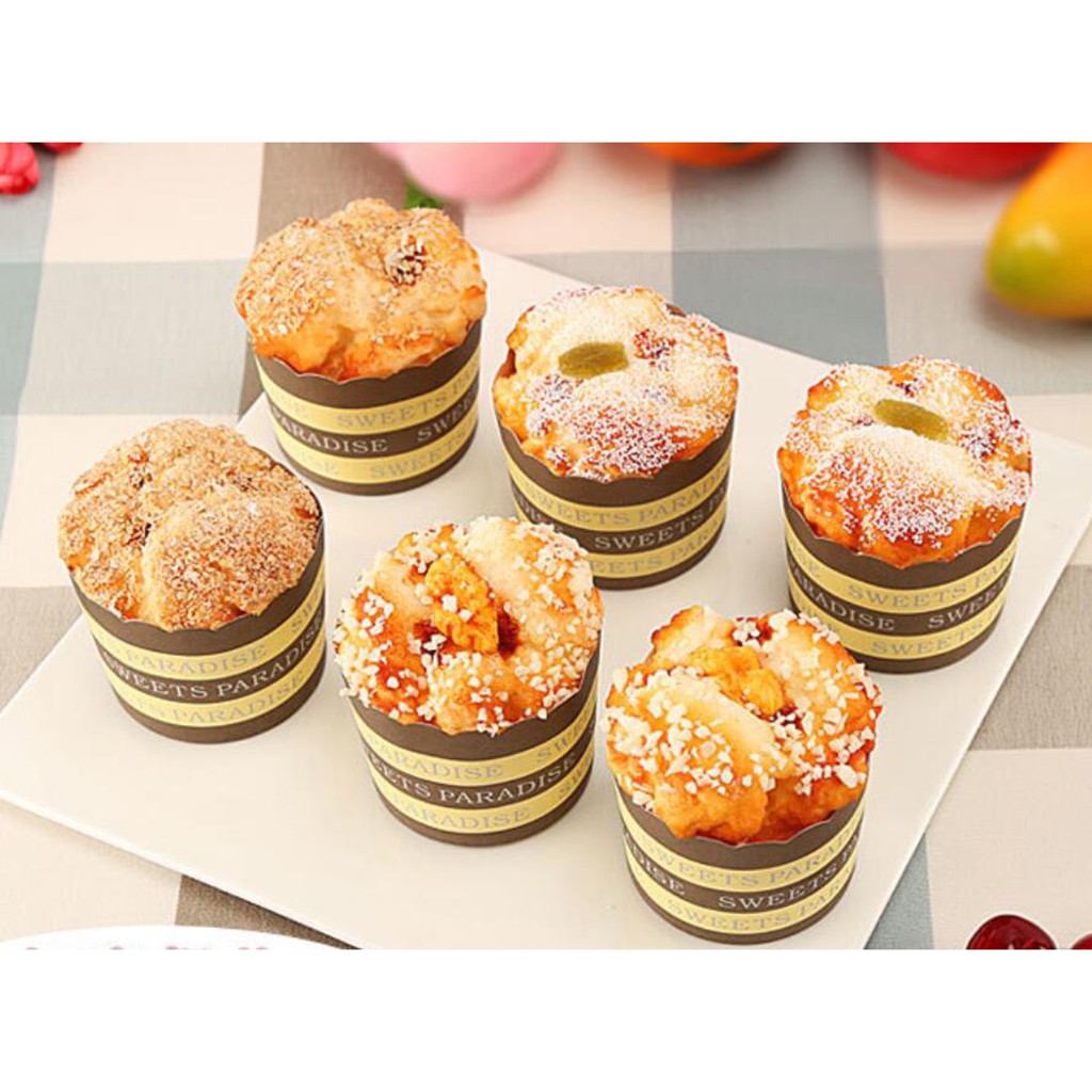 Bộ 6 mô hình bánh cupcake dễ thương