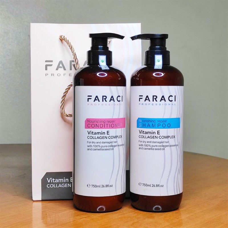 Cặp gội xả FARACI 750 ML mẫu mới nhất DẦU GỘI XẢ SIÊU PHỤC HỒI FARACI chống rụng tóc.