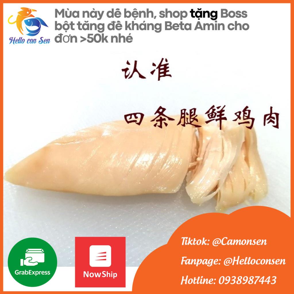 Ức gà cho mèo Bánh thưởng cho chó mèo 100g Pet Snack chó mèo Ức Gà Hấp Đóng Gói 40g