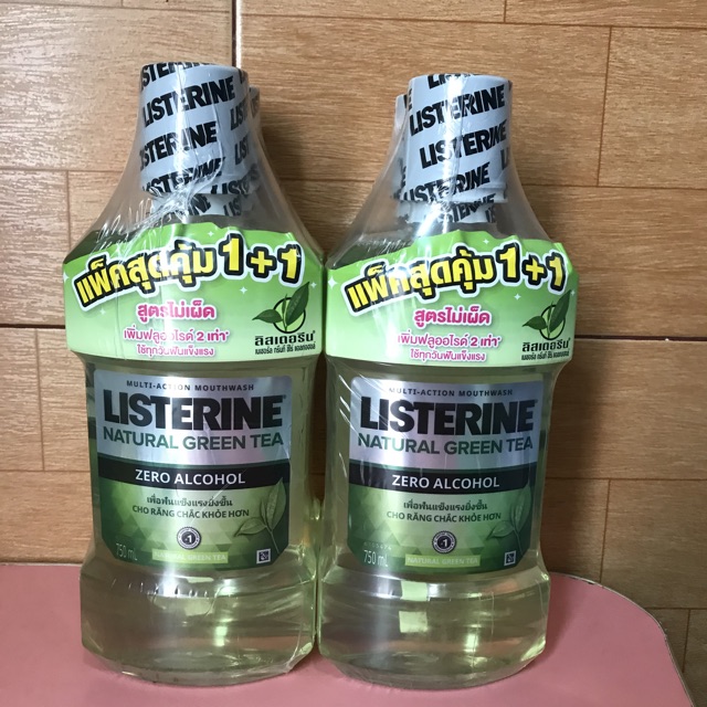 Nước Súc Miệng Trà Xanh Listerine Natural Green Tea 750ml-Thái Lan