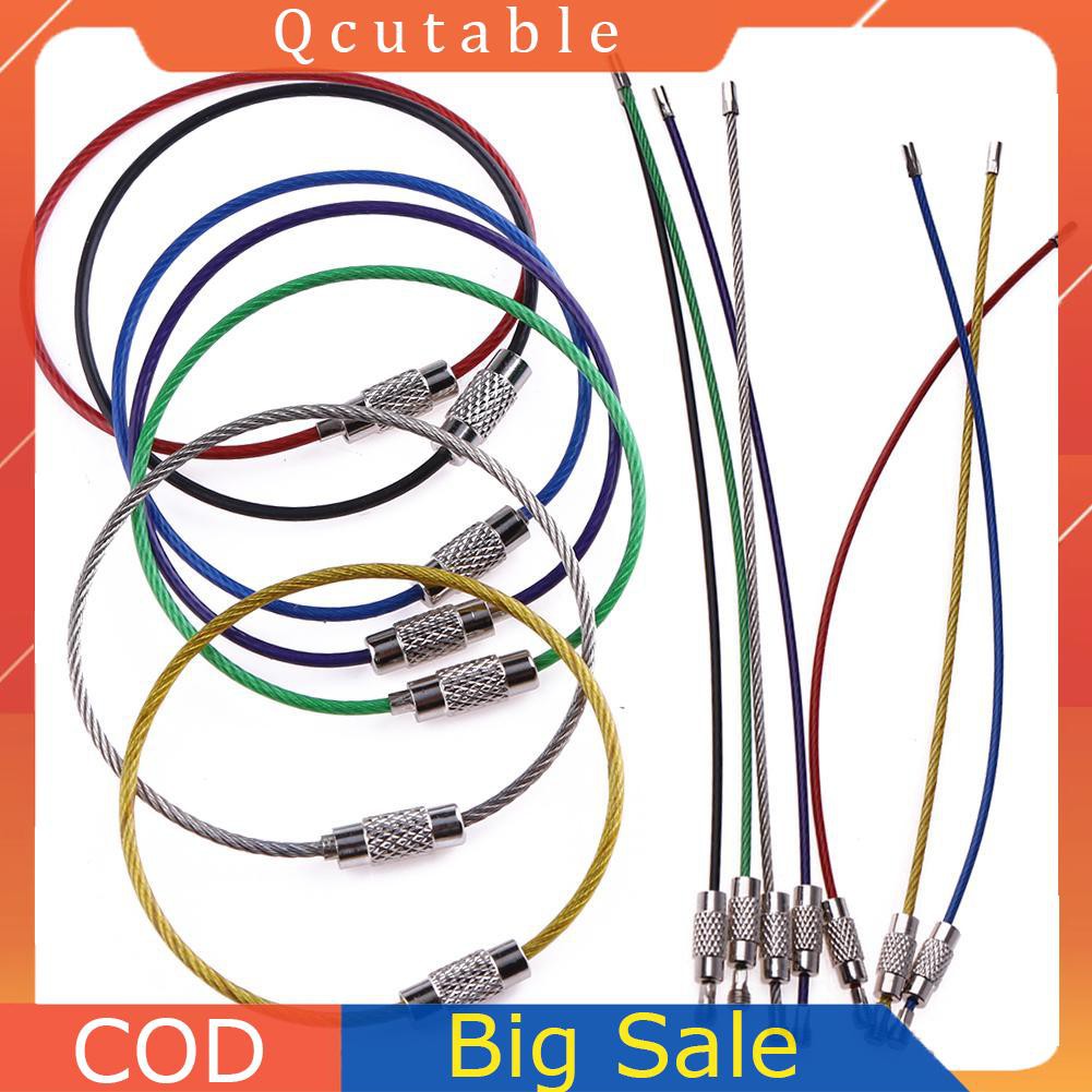 Set 7 vòng khoá bằng inox an toàn đa năng EDC