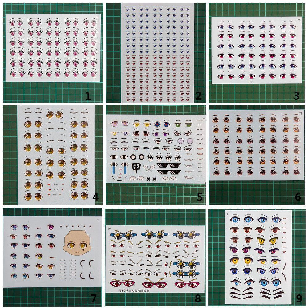 1 Tấm Sticker Dán Cho Búp Bê Dễ Thương Bắt Mắt
