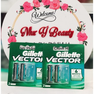 Vỉ 2 Lưỡi dao cạo râu Gillette Vector
